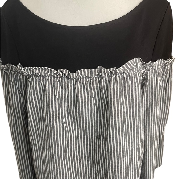 Halogen- L/S Bell Striped Blouse - Picture 2 of 7